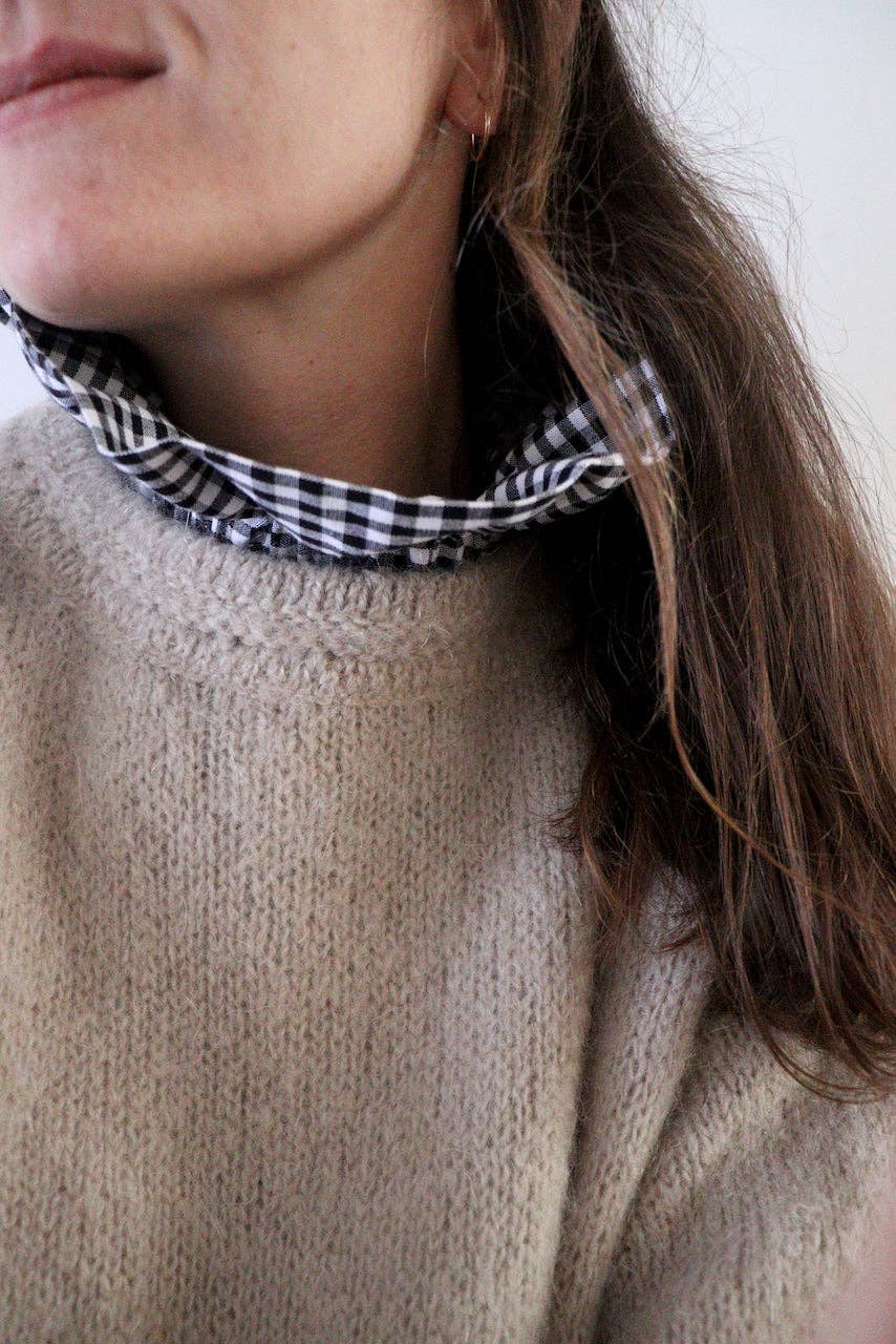 Maho - Wholesale Scarf - Women's - Barry black gingham3