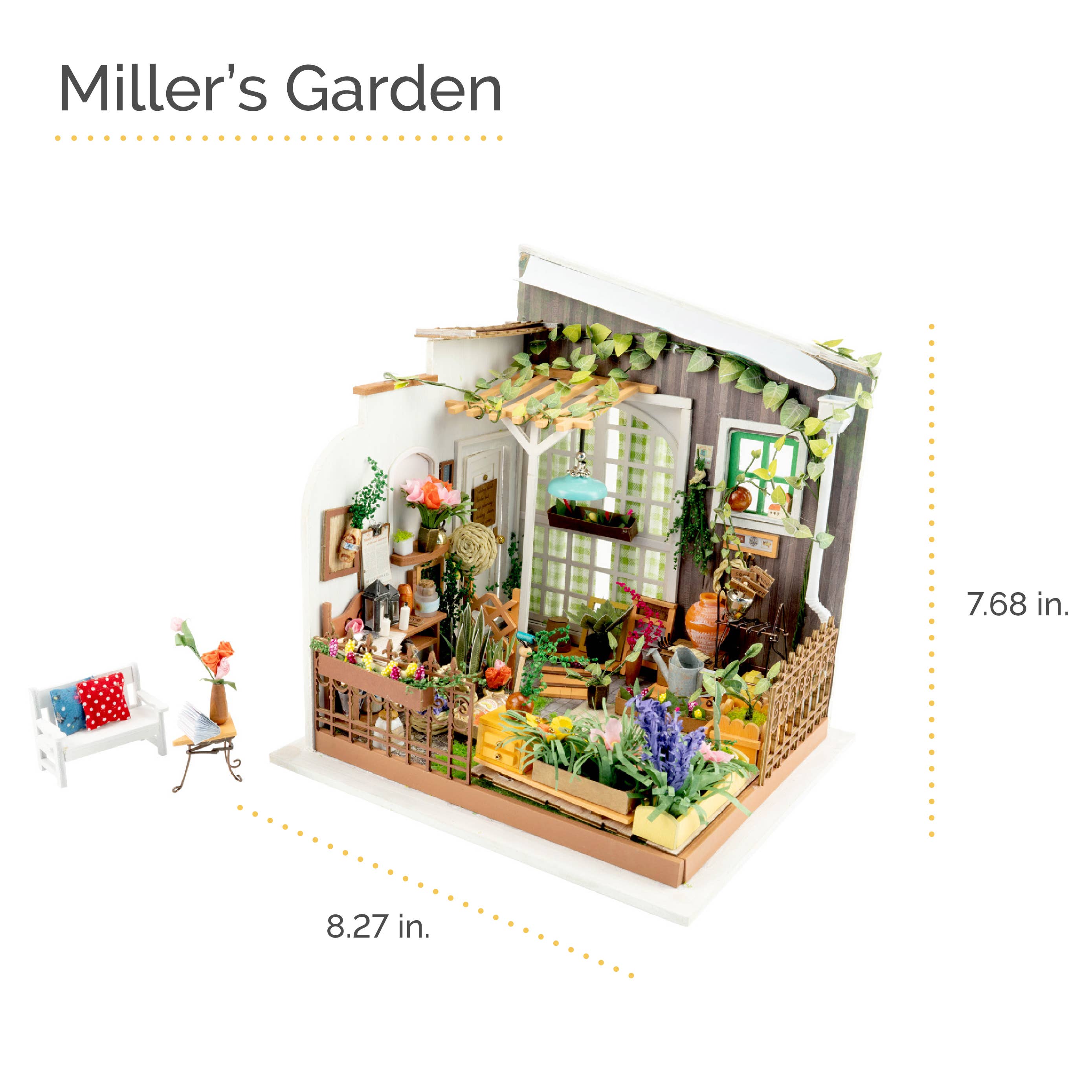 Hands Craft - Wholesale DIY Craft Kit - DIY Miniature House Kit: Miller's Garden1