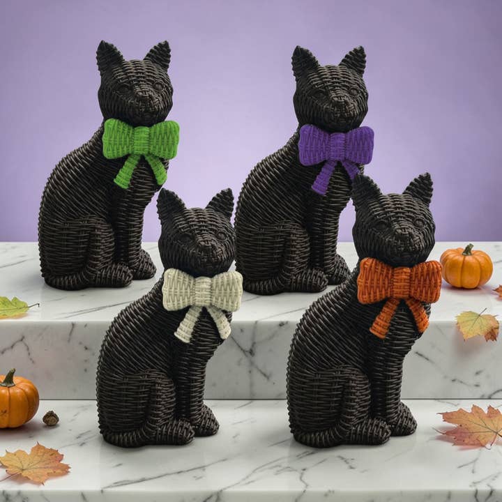 Gia Roma - Wholesale Decorative Figurine - Black Cat Decoration, Farmhouse Halloween Home Decor Statues50