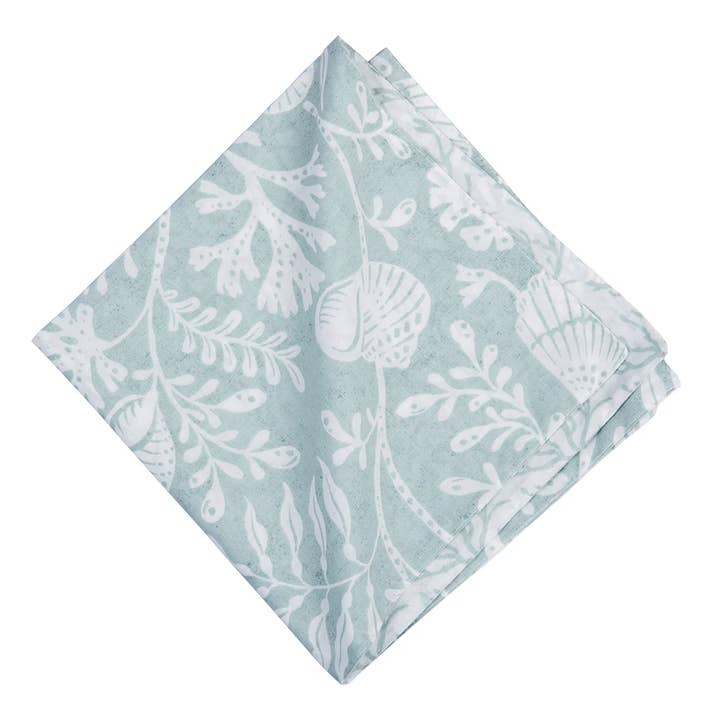Coastal Seafoam Reef Napkin for wholesale by C&F Home