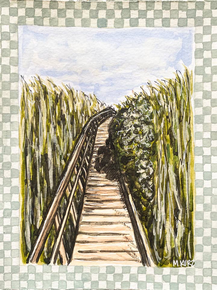 Sullivans Island Station Print for wholesale by Makenzie Kurz Art