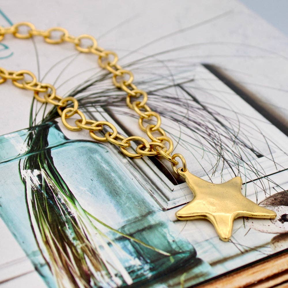 Traci's Beads - Wholesale Pendant/Charm Necklace - North Star Necklace, 16"1