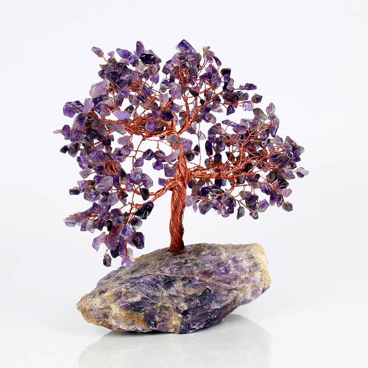 Amethyst Crystal Tree - 500 Beads & Cluster Base for wholesale by El'Cobre-Ecozonelifestyle