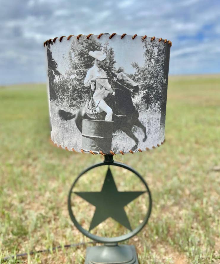 Red Dirt Ranch Clothing Company - Wholesale Lamp Shade - Lampshade Vintage Barrel Racing Rodeo Legends2