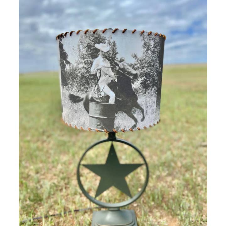 Red Dirt Ranch Clothing Company - Wholesale Lamp Shade - Lampshade Vintage Barrel Racing Rodeo Legends2