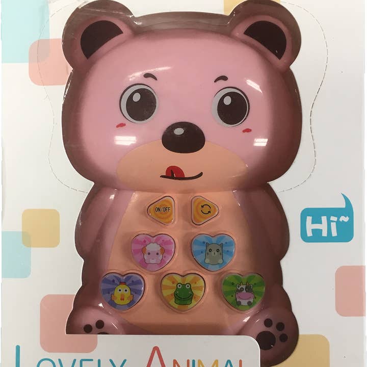 Texas Toy Distribution - Wholesale Musical Toy - Kids & Baby - Lovely Musical Animal Pink Bear Electronic Activity Toy