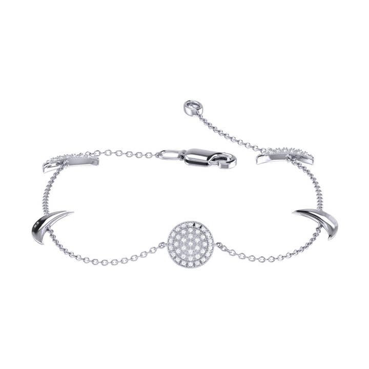 Moonlit Diamond Bracelet in Sterling Silver for wholesale by LuvMyJewelry (LMJ)