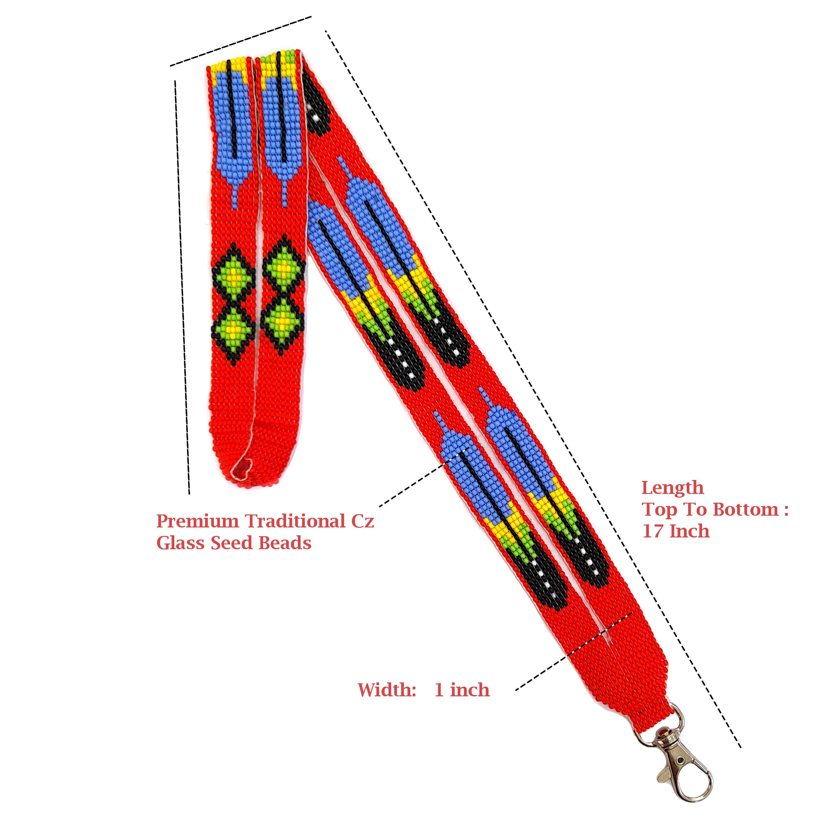 KANGURAH - Wholesale Lanyard - Women's - Beaded Lanyard with Matching Beaded Earrings, ID Card Holder19