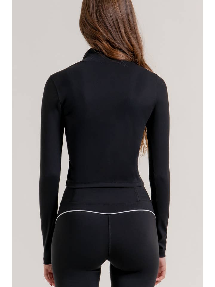 Active Basic | Active USA - Wholesale Athletic Jacket - Women's - Long Sleeve Piping Detail Active Wear Jacket28