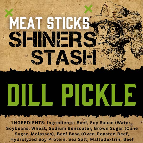 Dill Pickle Meat Sticks for wholesale by Shiners Stash, Inc
