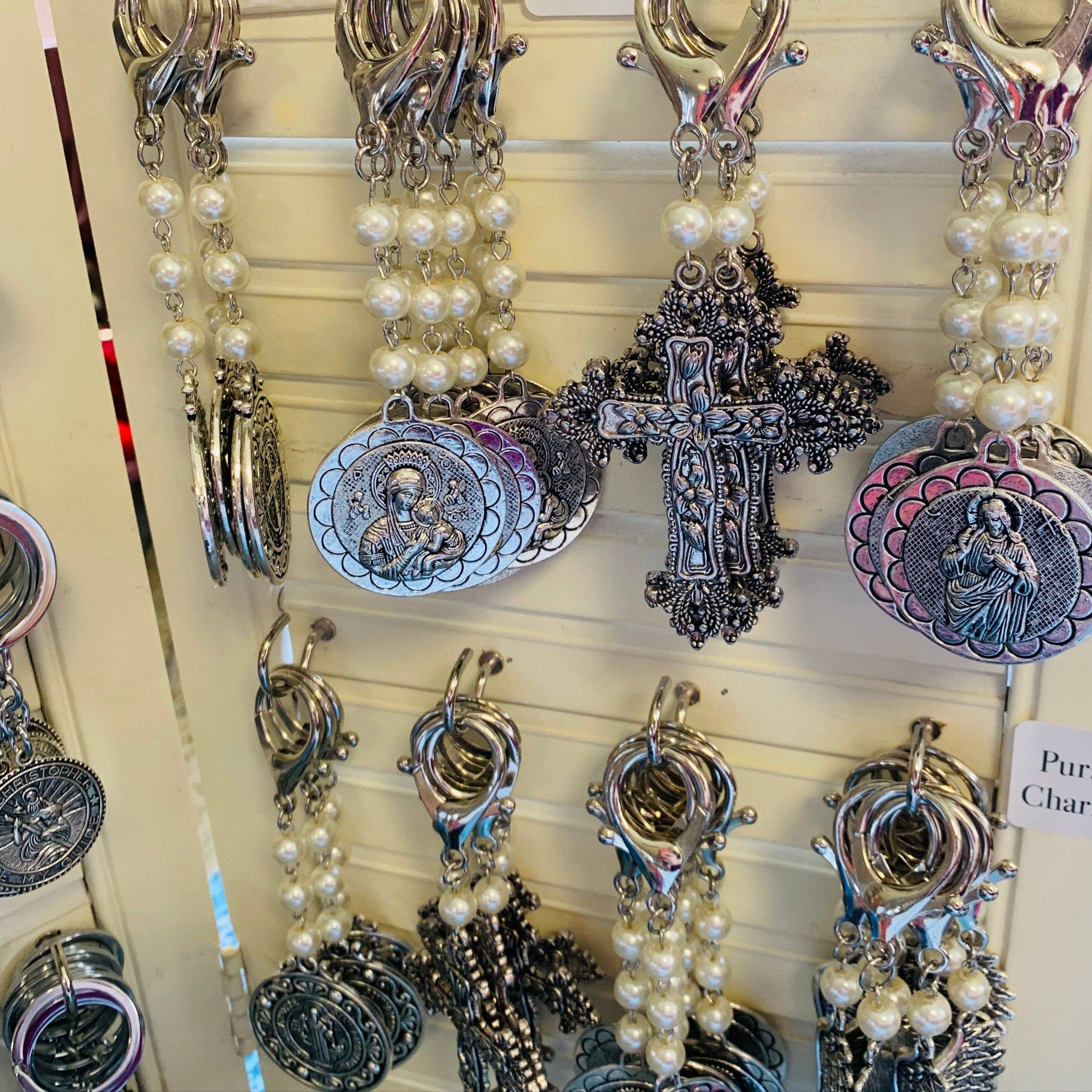 Love and Honor Jesus LLC - Venta al por mayor Accesorio para bolsos/monederos - Mujer - Bendiciones para bolso plateado1