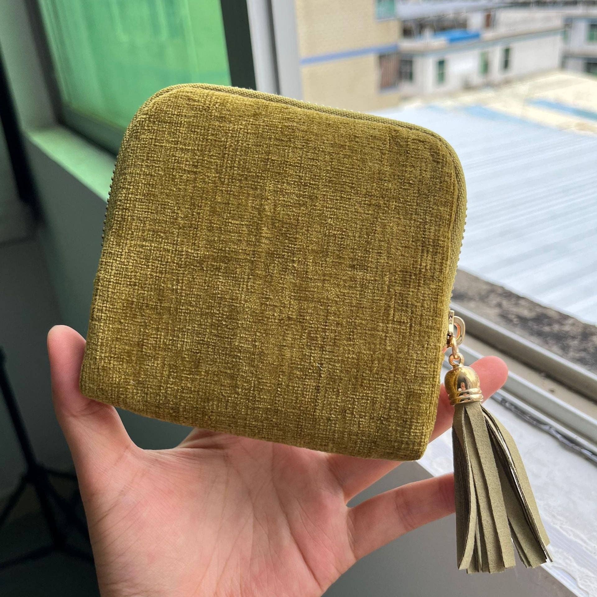 alberalkirk - Wholesale Jewelry Box/Organizer - Fringe Zipper Jewelry Organizer Fabric S5P3936