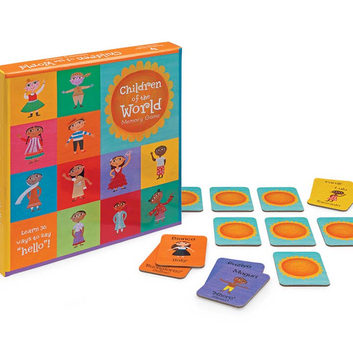 Children of the World Memory Game - Children's Game for wholesale by Barefoot Books