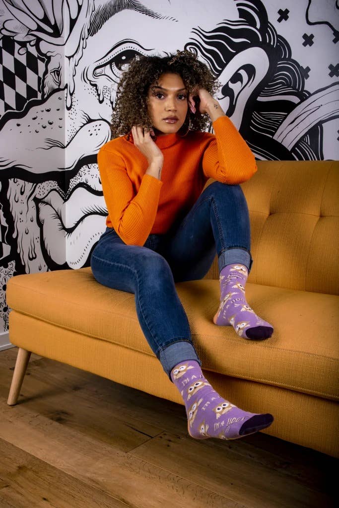 Uptown Sox - Wholesale Socks - Women's - I’m a Hoot Socks - S/M (Women)2