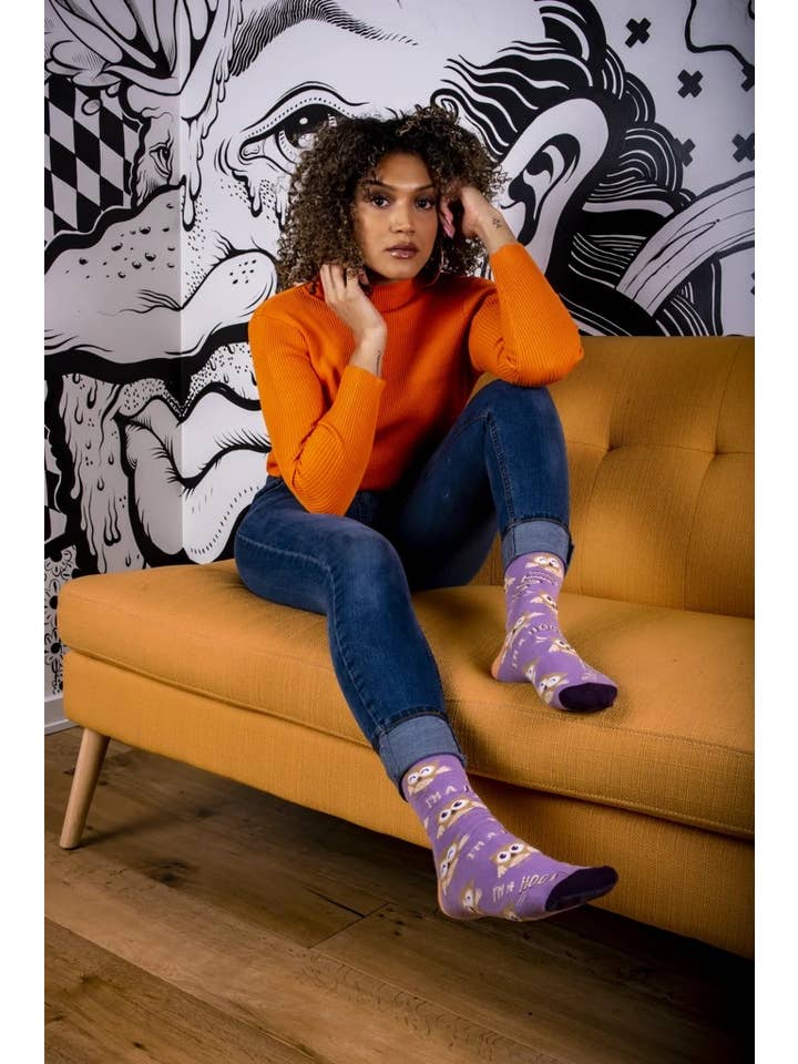Uptown Sox - Wholesale Socks - Women's - I’m a Hoot Socks - S/M (Women)2