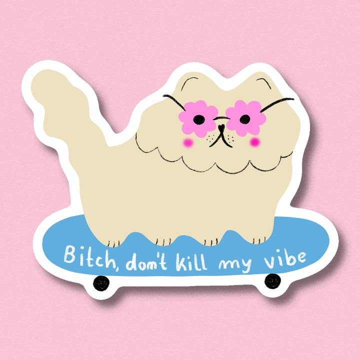 Magnet Don't Kill My Vibe for wholesale by Jenne Grassmann
