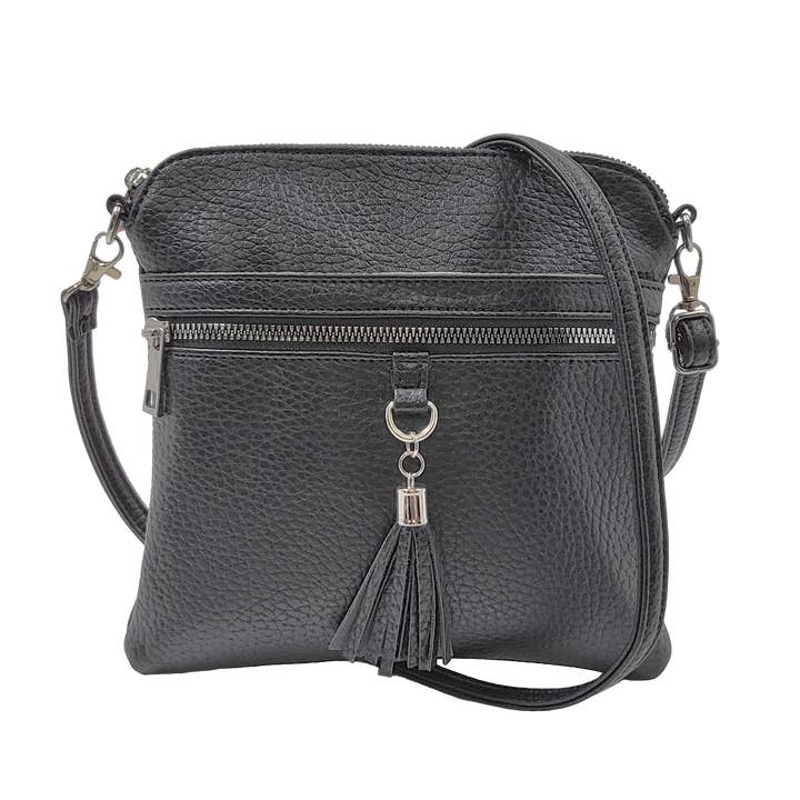 Back in Stock: Holly Tassel Front Crossbody for wholesale by K. Carroll Accessories