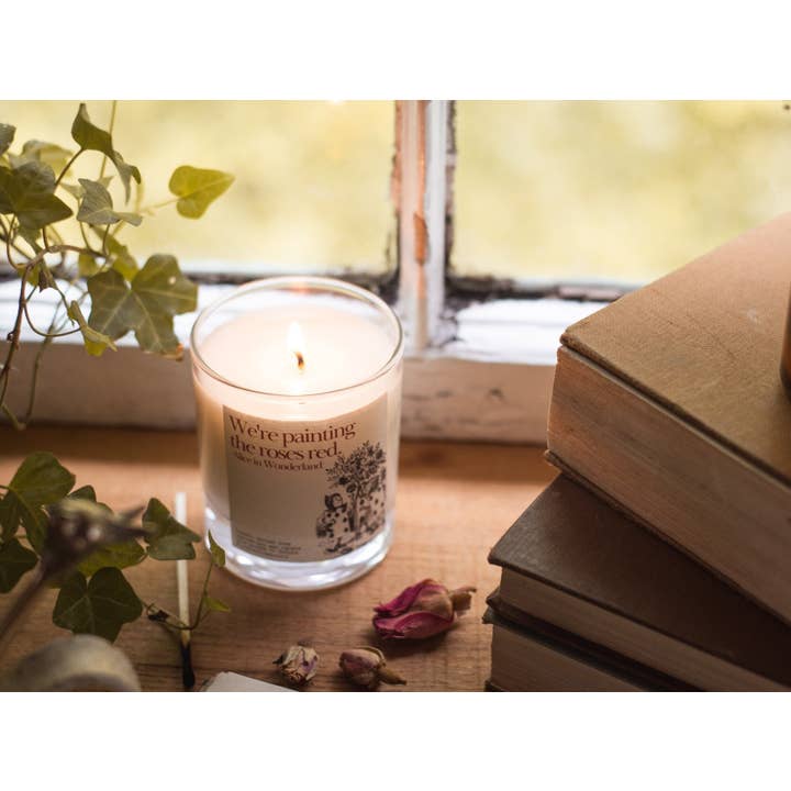 Candles from Oxford – wholesale Jar/filled candle – Painting the Roses Red - Alice in Wonderland Candle Gift