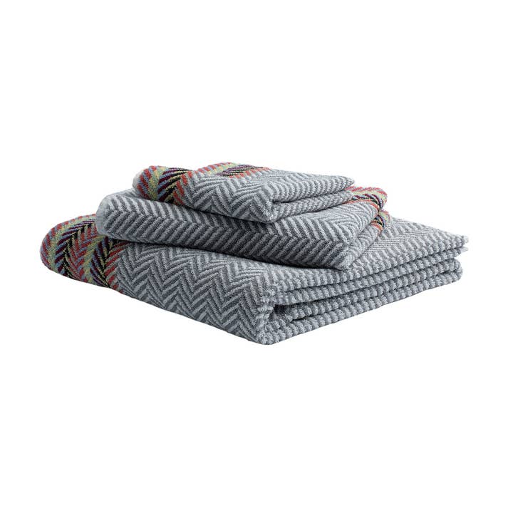 Herringbone Prateado Multi-Cor por atacado de Turkish Towel Collection