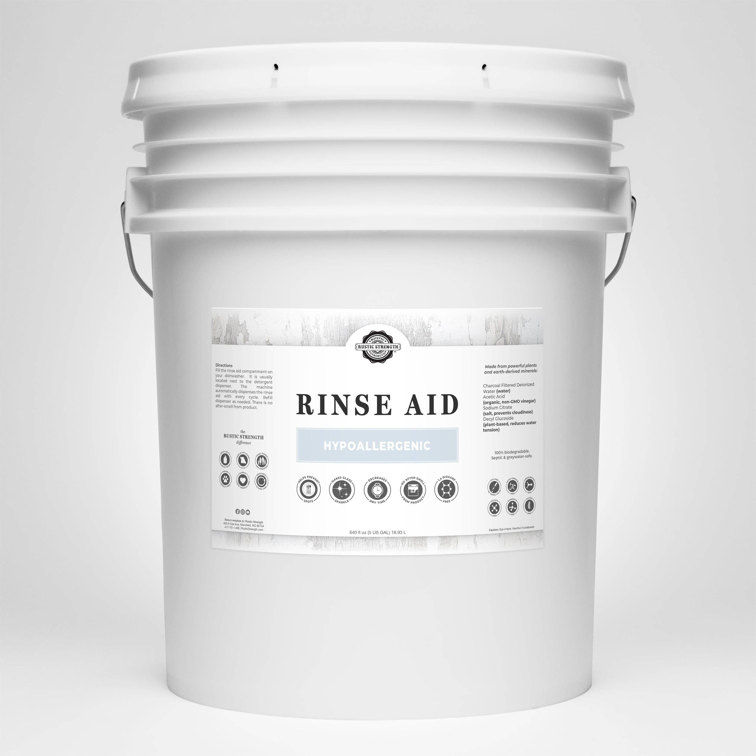 Rustic Strength - Wholesale Dish Soap - Rinse Aid (for automatic dishwashers)0