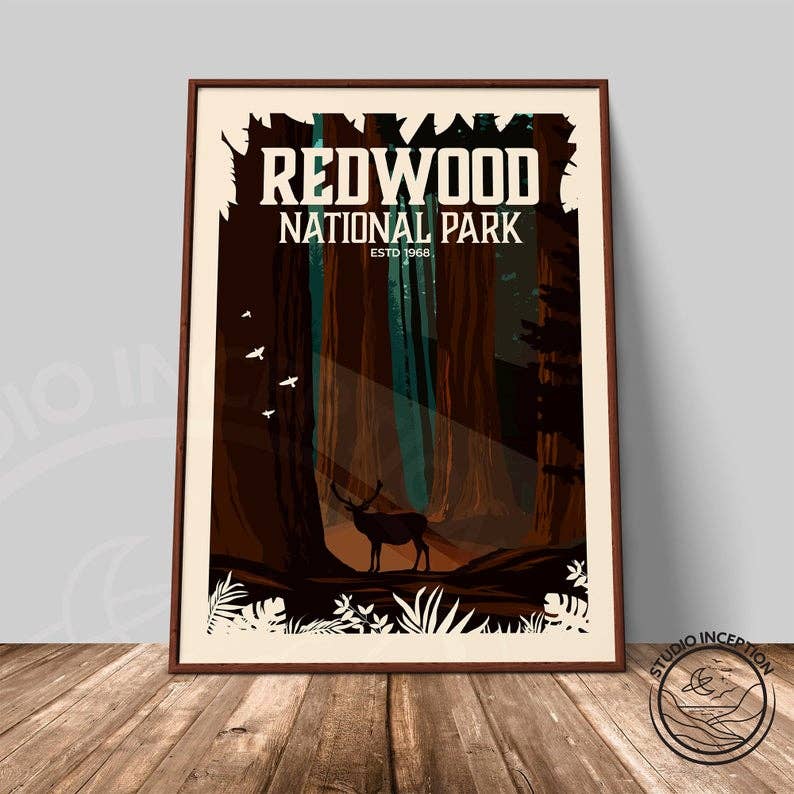 Studio Inception – wholesale Art print – Redwood National Park Traditional Style Print0