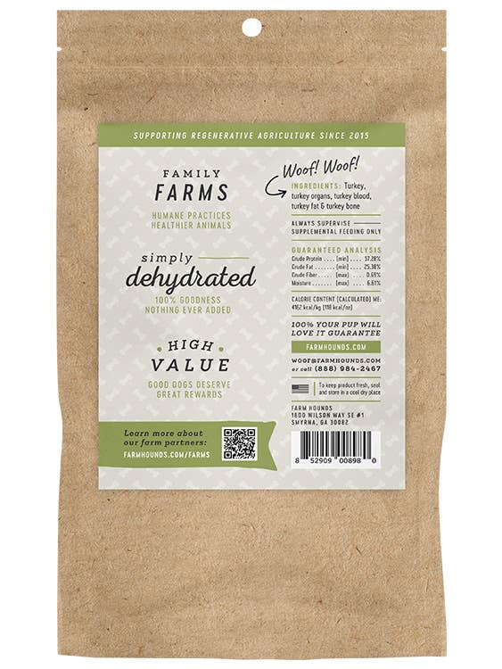 Farm Hounds - Vente Friandises – chien - Friandises d'entraînement à la dinde - Tout naturel - 128g1