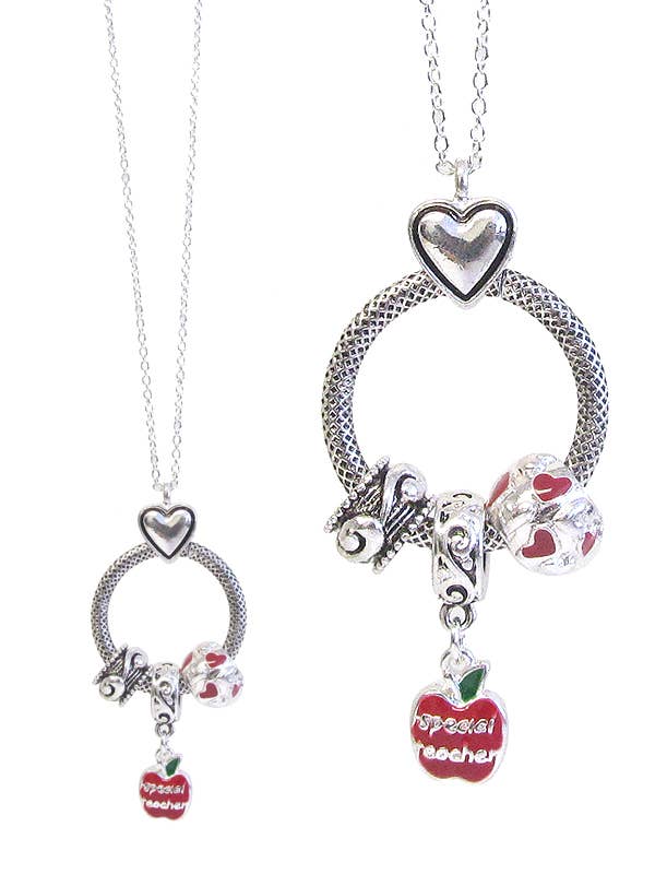 Jewelry Max - Wholesale Pendant/Charm Necklace - ( P466 ) INSPIRATION RING NECKLACE