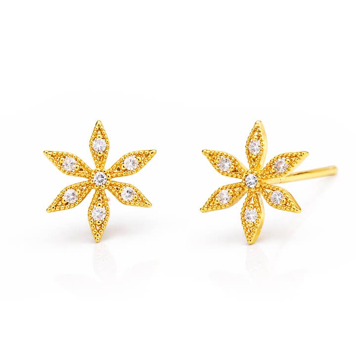 Flower Post Earrings for wholesale by Tai Jewelry