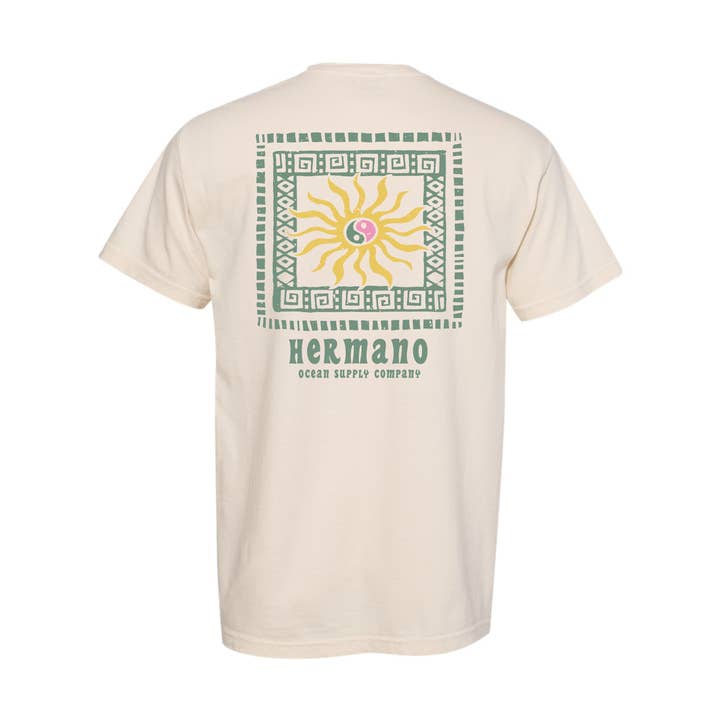 SPIRAL T-SHIRT IVORY for wholesale by Hermano