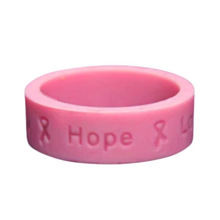 The Awareness Company - Wholesale Band/Stacked Ring - Pink Silicone Rings