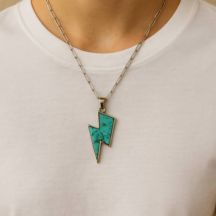 The Bling Barn - Wholesale Pendant/Charm Necklace - A Bolt Of Fashion Country Western Style Chain Necklace4