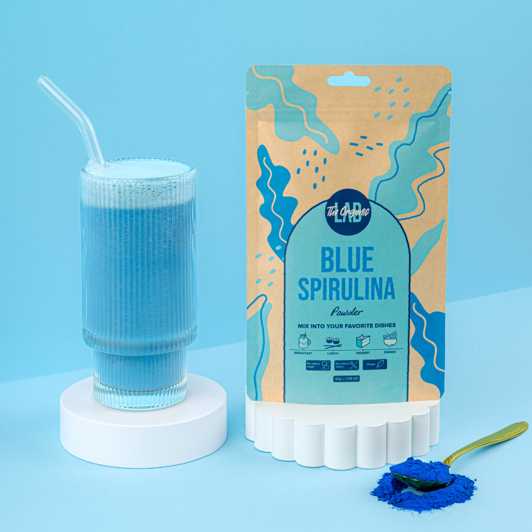 THE ORGANIC LAB - Wholesale Protein/Superfood Powder - Blue Spirulina - 50g ( 1 CASE 10 PIECES )2