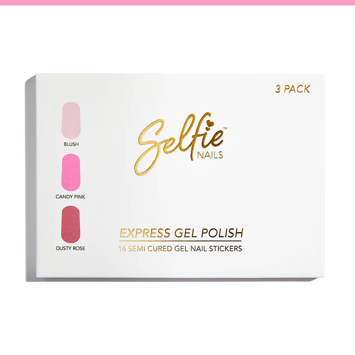 5 x RUBOR / ROSA CARAMELO / ROSA EMPOLVADO para venta al por mayor de SELFIE NAILS