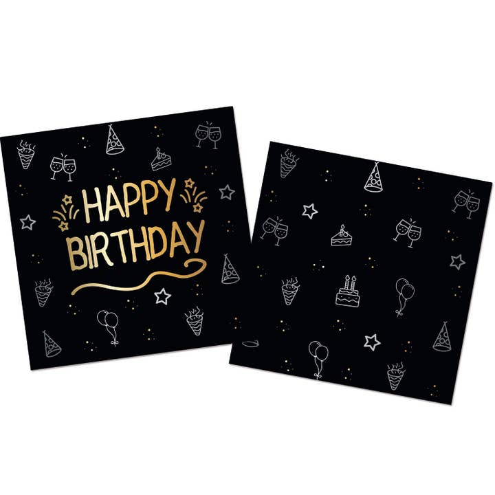 Servietten - Shining Glam - 33 x 33 cm - 16 Stück für den Großhandel von Folat BV