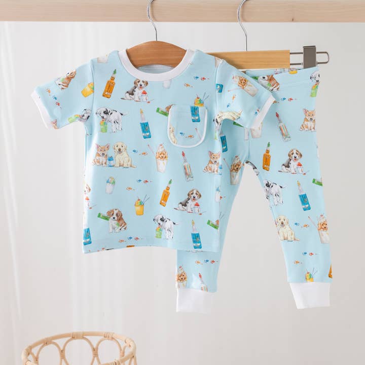 Nola Tawk - Wholesale Sleepwear Set - Kids - Dog Days of Summer Organic Cotton Pajamas4