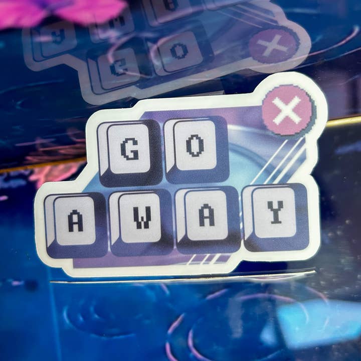Go Away Tastaturaufkleber für den Großhandel von Lunar Splendor