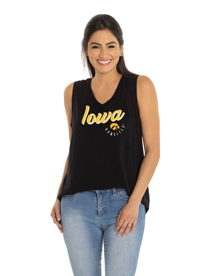 Flying Colors Apparel - Wholesale Tank Top - Women's - Iowa Hawkeyes Sloan V-Neck Tank