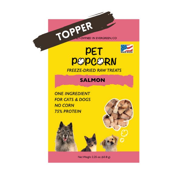 Salmon Topper for wholesale by Pet Popcorn
