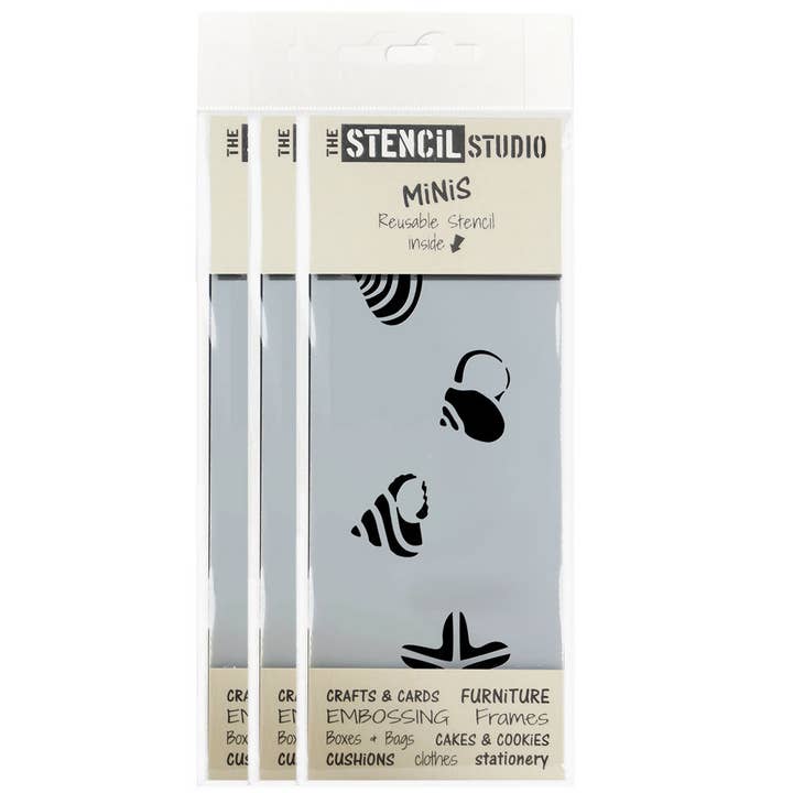 Stencil MiNiS - Shells Stencil for wholesale by The Stencil Studio