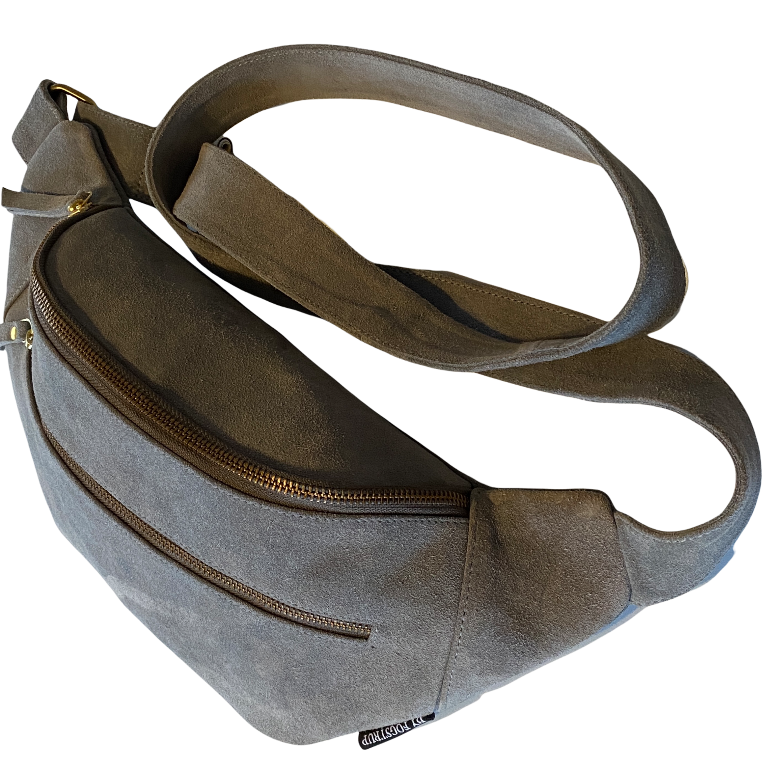 By Fogstrup – Engroshandel Crossbodytaske - Dame – Bumbag i ruskind2
