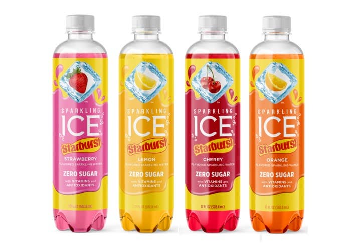 Oasis Snacks - Vendita all'ingrosso Acqua frizzante - Acqua frizzante aromatizzata Sparkling Ice STARBURST, 17oz1