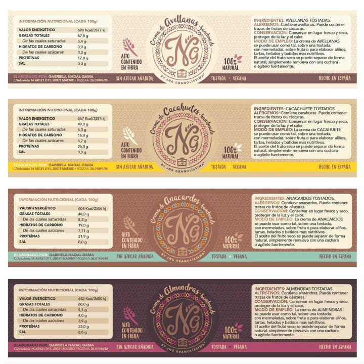 JNG GRANOLISSIMA - Wholesale Nut Butter - Peanut Butter1