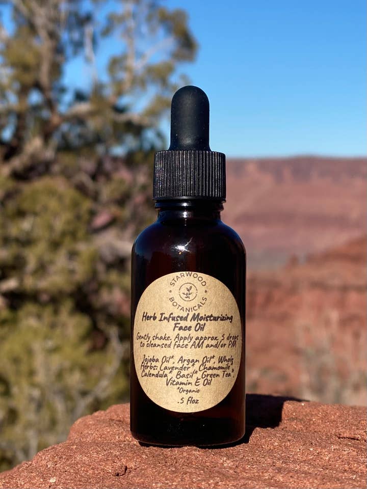 Herb Infused Moisturizing Face Oil for wholesale by Starwood Botanicals
