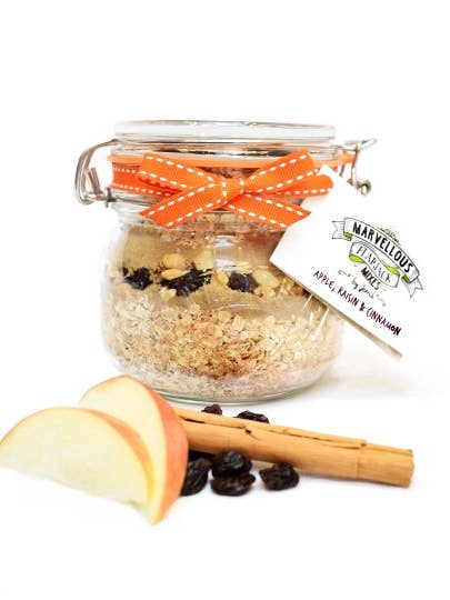 Apple, Raisin and Cinnamon Flapjack Mix for wholesale by Marvellous Mixes