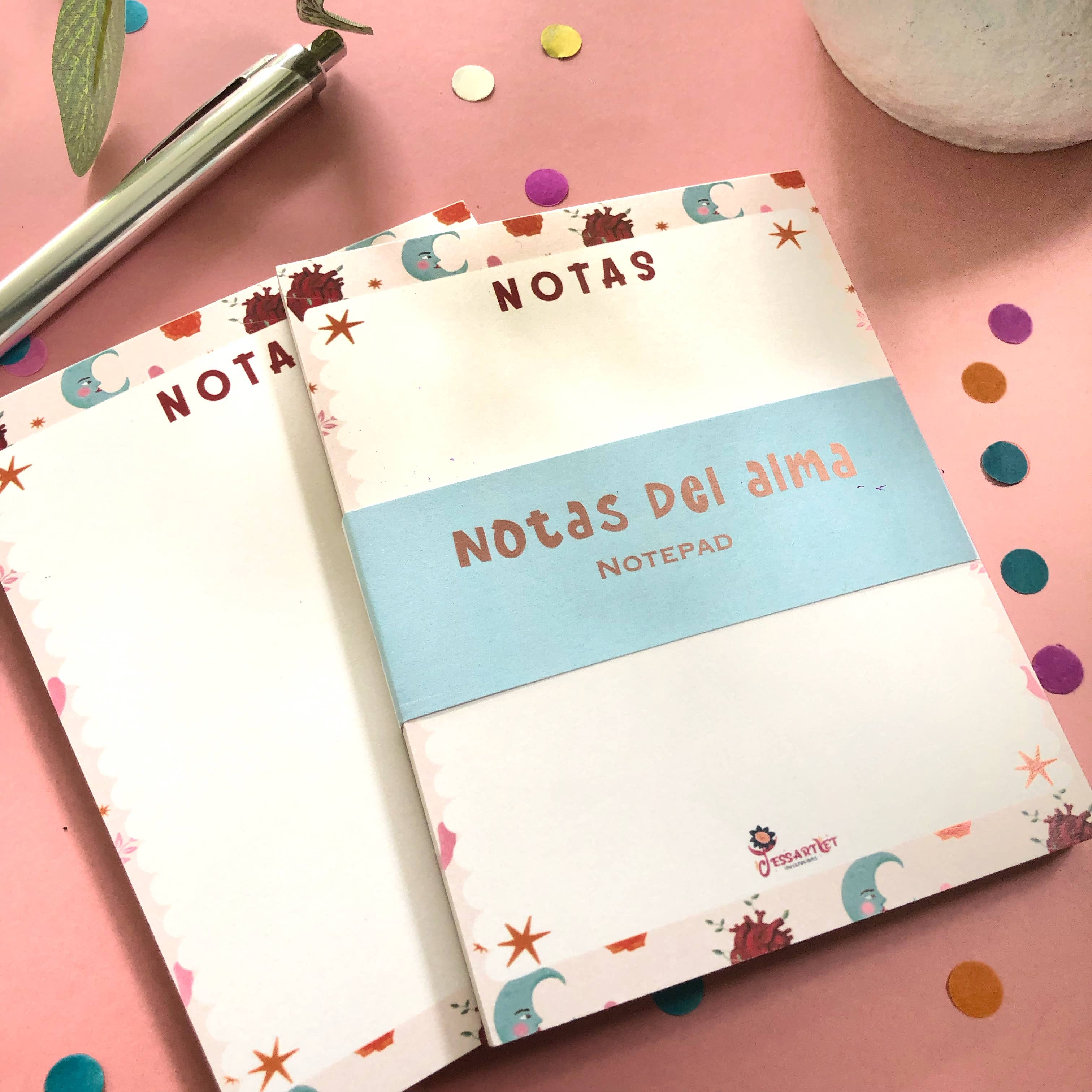 Jessartlet Illustrations - Wholesale Stationery/Notecard Set - Notas del Alma1