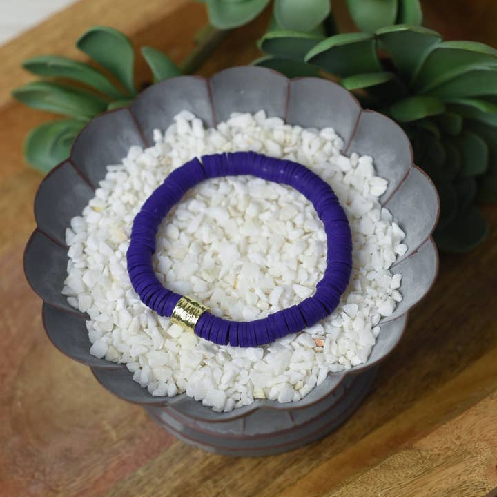 Lauren Lane – wholesale Beaded bracelet – Kendra Silicone Disc Stretch Bracelets1