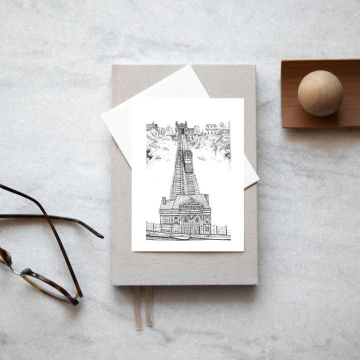 KLoRebel Art Co. - Wholesale Stationery/Notecard Set - Duquesne Incline - Note Card