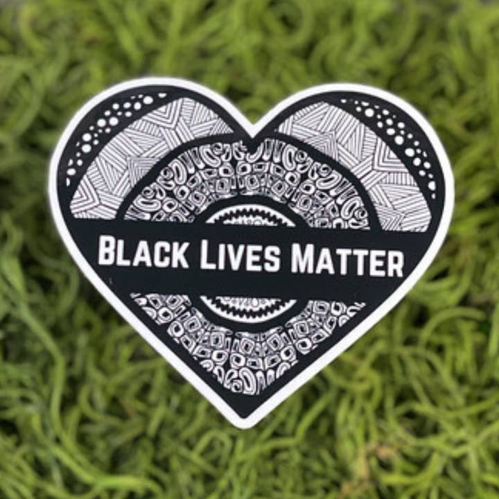 Lot de 5 autocollants en vinyle Black Lives Matter pour la vente par Beautiful Mind Design