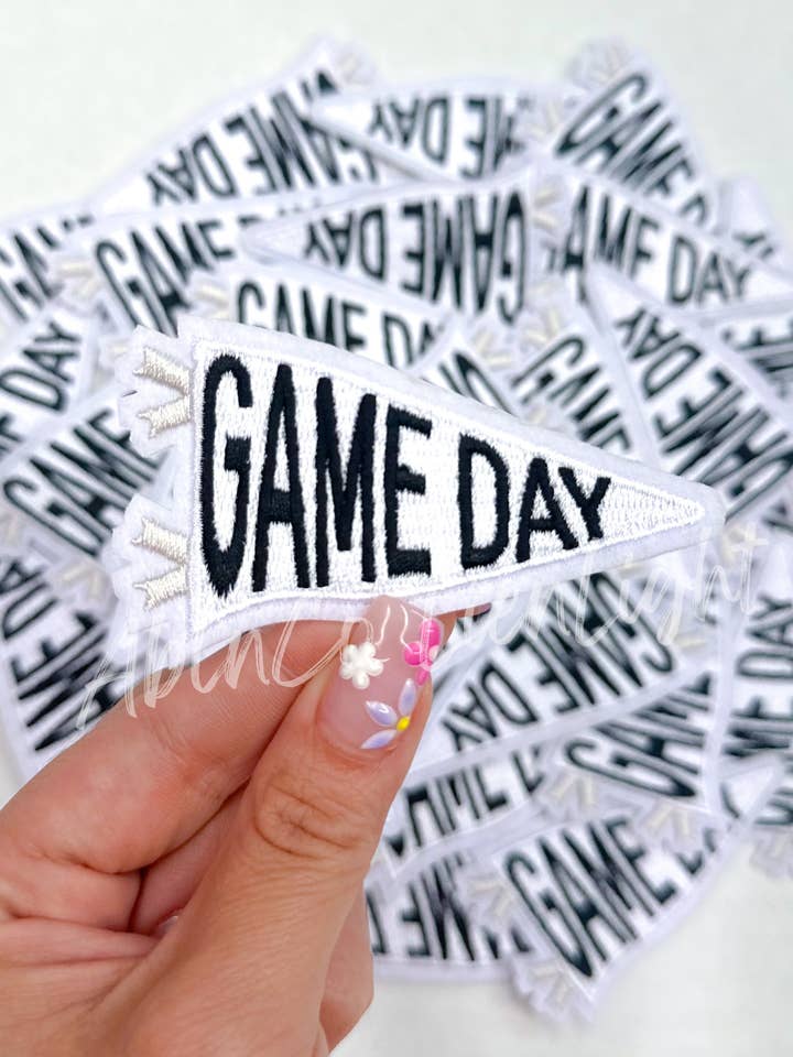 trucker hat patches 3” white day flag patch iron on for wholesale by ABLNco