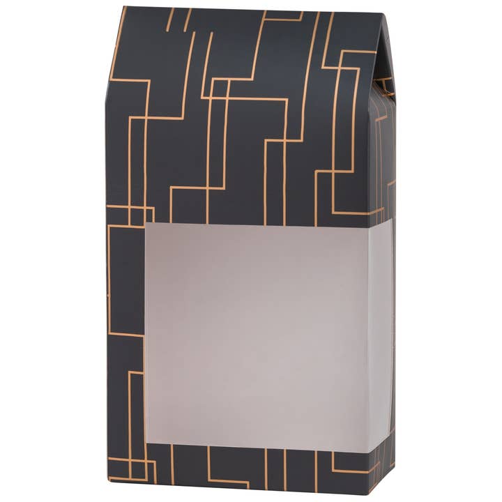 Gift Boxes 8 Pack Tall Paper Boxes With Window Gray 9X5X2.5 for wholesale by Hammont